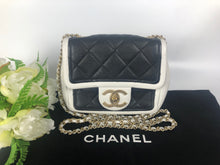 Load image into Gallery viewer, Chanel two-tone calfskin mini, gold hdw
