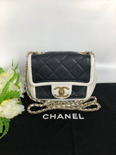 Load image into Gallery viewer, Chanel two-tone calfskin mini, gold hdw
