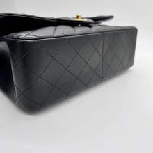 Load image into Gallery viewer, Chanel black jumbo lambskin with gold hdw
