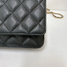 Load image into Gallery viewer, Chanel 29 series black caviar woc, gold hdw
