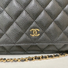 Load image into Gallery viewer, Chanel 29 series black caviar woc, gold hdw
