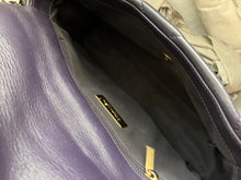 Load image into Gallery viewer, Chanel 19 small purple with mixed gold hdw
