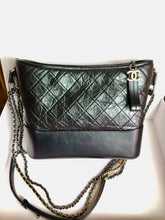 Load image into Gallery viewer, Chanel Large purple iridescent Gabrielle, aged calfskin
