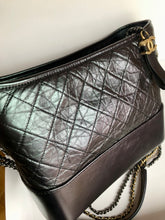 Load image into Gallery viewer, Chanel Large purple iridescent Gabrielle, aged calfskin

