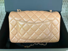 Load image into Gallery viewer, Chanel caramel mini lambskin, with silver hdw
