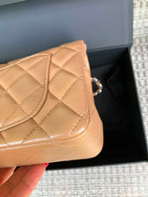Load image into Gallery viewer, Chanel caramel mini lambskin, with silver hdw
