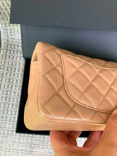 Load image into Gallery viewer, Chanel caramel mini lambskin, with silver hdw
