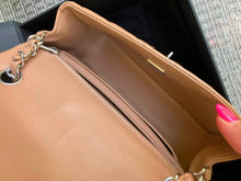 Load image into Gallery viewer, Chanel caramel mini lambskin, with silver hdw
