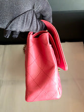 Load image into Gallery viewer, Chanel dark pink rare edge stitched caviar medium classic, gold hdw, 23 series
