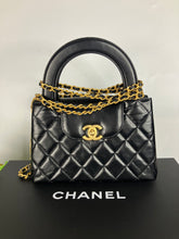Load image into Gallery viewer, Chanel black Kelly shopper nano (larger size) in shiny calfskin, gold hdw
