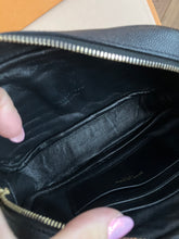 Load image into Gallery viewer, YSL Lou black camera bag with gold hdw
