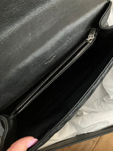 Load image into Gallery viewer, YSL large black college bag, ruthenium hdw
