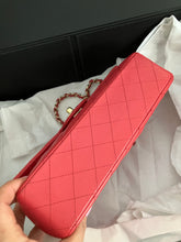 Load image into Gallery viewer, Chanel dark pink rare edge stitched caviar medium classic, gold hdw
