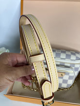 Load image into Gallery viewer, Louis Vuitton Damier Azur mini bumbag, gold hdw
