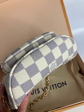 Load image into Gallery viewer, Louis Vuitton Damier Azur mini bumbag, gold hdw

