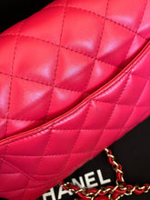 Load image into Gallery viewer, Chanel red/pink mini lambskin, gold hdw
