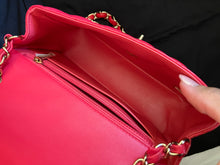 Load image into Gallery viewer, Chanel red/pink mini lambskin, gold hdw
