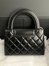Load image into Gallery viewer, Chanel black Kelly Nano, crinkled shiny calfskin with aged gold hdw
