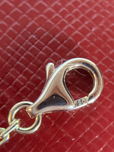 Load image into Gallery viewer, Cartier 18K rose gold double rings love pendant, half-paved diamond
