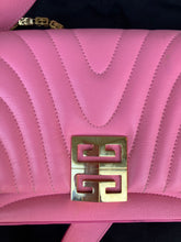 Load image into Gallery viewer, Givenchy pink 4G small quilted leather shoulder bag
