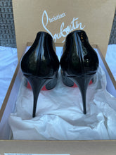Load image into Gallery viewer, Christian Louboutin So Kate 120 black patent heels, size 38
