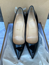 Load image into Gallery viewer, Christian Louboutin So Kate 120 black patent heels, size 38
