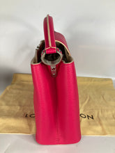Load image into Gallery viewer, Louis Vuitton capucines PM pink taurillon leather, silver hdw
