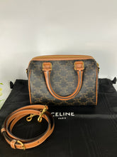 Load image into Gallery viewer, Celine small boston bag in triomphe canvas and calfskin
