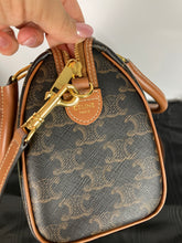 Load image into Gallery viewer, Celine small boston bag in triomphe canvas and calfskin
