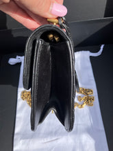 Load image into Gallery viewer, Dior black dioraddict flap with gold hdw, removable chain
