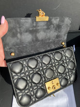 Load image into Gallery viewer, Dior black dioraddict flap with gold hdw, removable chain
