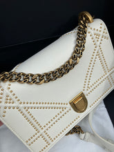 Load image into Gallery viewer, Dior cream white Diorama Flap Bag Studded Leather bag
