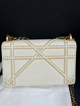 Load image into Gallery viewer, Dior cream white Diorama Flap Bag Studded Leather bag
