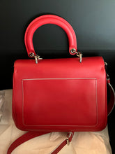 Load image into Gallery viewer, Dior leather Be Dior small red flap with light blue interior
