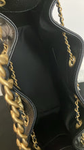 Load image into Gallery viewer, Chanel black caviar small 25 hobo bag, with gold hdw
