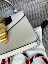 Load image into Gallery viewer, Gucci Mini Sylvie bag, white calfskin leather gold hardware
