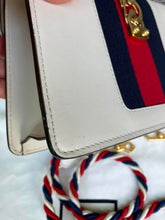 Load image into Gallery viewer, Gucci Mini Sylvie bag, white calfskin leather gold hardware
