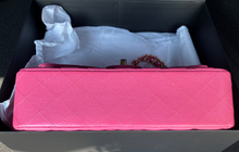 Load image into Gallery viewer, Chanel barbie pink caviar, with gold hdw
