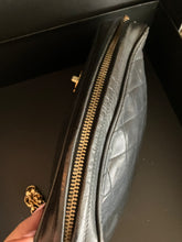 Load image into Gallery viewer, Chanel bijoux tassel black vintage lambskin camera bag, with 24k gold hdw
