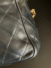 Load image into Gallery viewer, Chanel bijoux tassel black vintage lambskin camera bag, with 24k gold hdw
