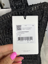 Load image into Gallery viewer, Chloe black summer banana tote bag in raffia
