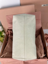 Load image into Gallery viewer, Miu Miu white cotton Gabardine fabirc pouch bag

