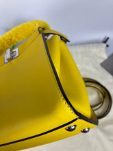 Load image into Gallery viewer, Fendi mini yellow peekaboo, silver hdw
