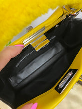Load image into Gallery viewer, Fendi mini yellow peekaboo, silver hdw
