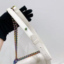 Load image into Gallery viewer, Chanel rare LED white medium boy bag with rainbow iridescent hdw
