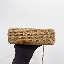 Load image into Gallery viewer, Chanel 26C Raffia Large Kelly, with gold hdw
