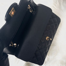 Load image into Gallery viewer, Chanel 2024 black caviar medium classic flap, gold hdw, microchip
