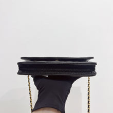 Load image into Gallery viewer, Chanel microchip black caviar WOC, wallet on chain, with gold hardware

