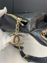Load image into Gallery viewer, Chanel belt bag black, glazed calfskin with gold hdw

