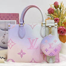 Load image into Gallery viewer, Rare Louis Vuitton Sunrise Pastel ontogo PM with Strap, coin pouch
